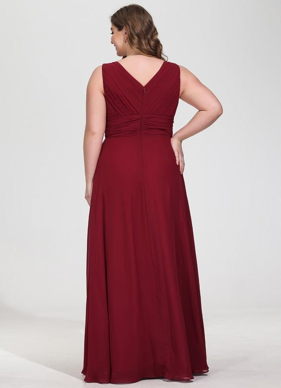 Robe Trapèze Mousseline Fendue - gallery 8