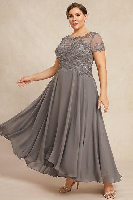 Robe Trapèze Voile Dargent Éthéré - gallery 6