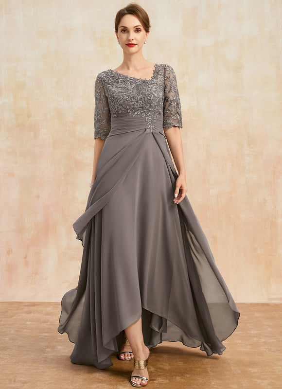 Robe Trapèze Gris Élégant
