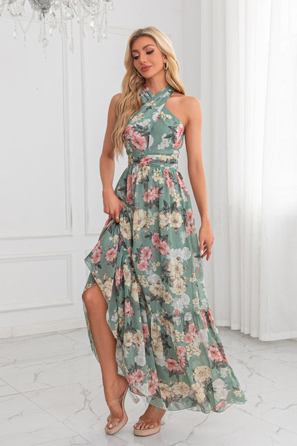 Robe Trapèze Chic Florale Maxi - gallery 4