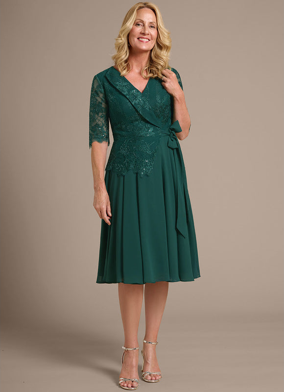 Robe Trapeze Verte - gallery 2
