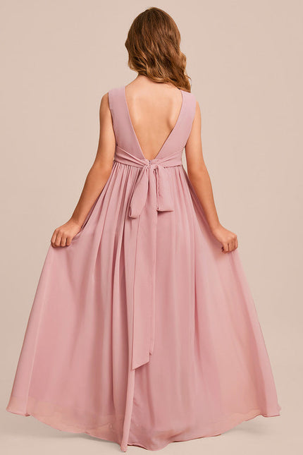 Robe Trapèze Mousseline Fleurie - gallery 1