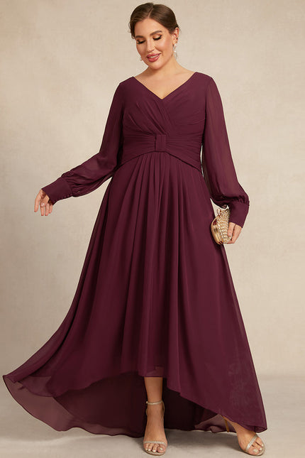 Robe Trapèze Violet Élégant Fluidité - gallery 9