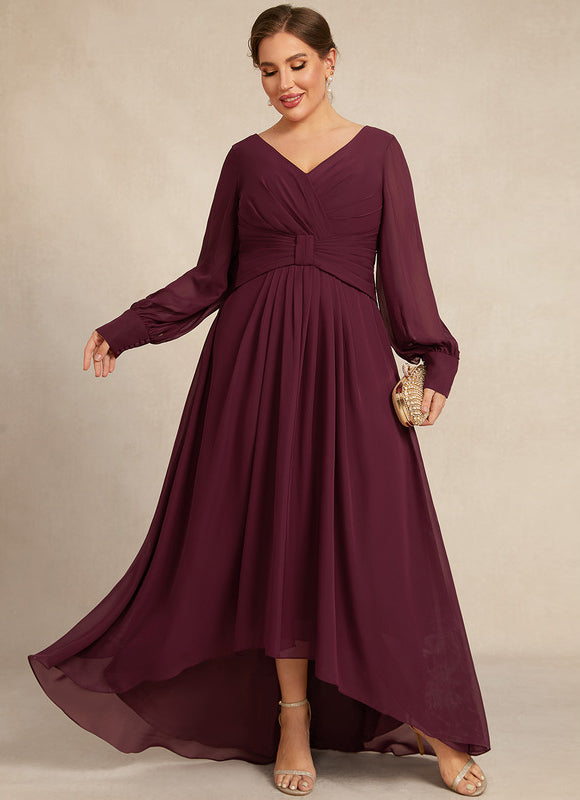 Robe Trapèze Violet Élégant Fluidité - gallery 9