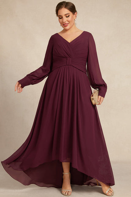 Robe Trapèze Violet Élégant Fluidité - gallery 9
