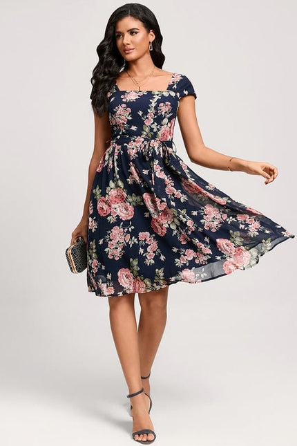 Robe Trapèze Rêve Floral Nocturne - gallery 5