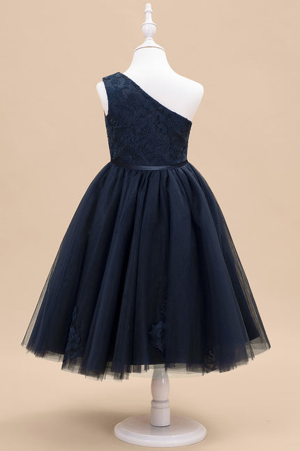 Robe Trapèze Tulle Asymétrique - gallery 4