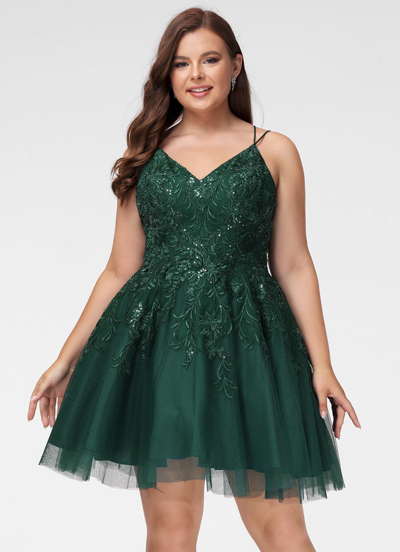 Robe Trapèze Tulle Noire - gallery 5