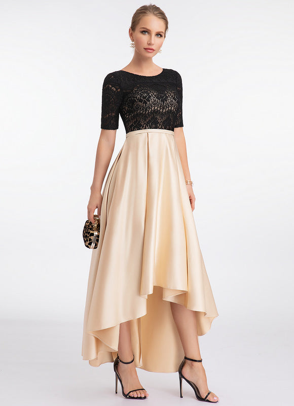 Robe Trapèze Chic Satiné - gallery 1