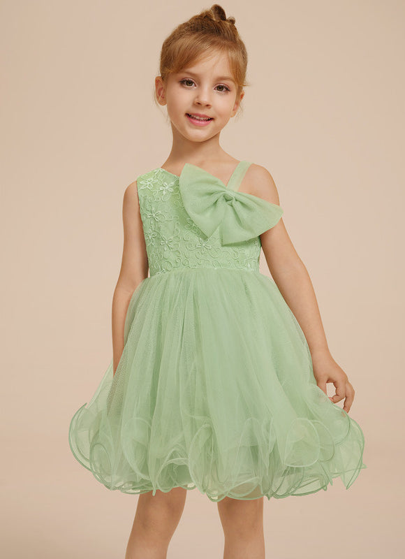 Robe Trapèze Verte Éclosion - gallery 7