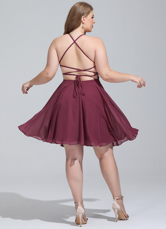 Robe Trapèze Violet Éclat - gallery 7