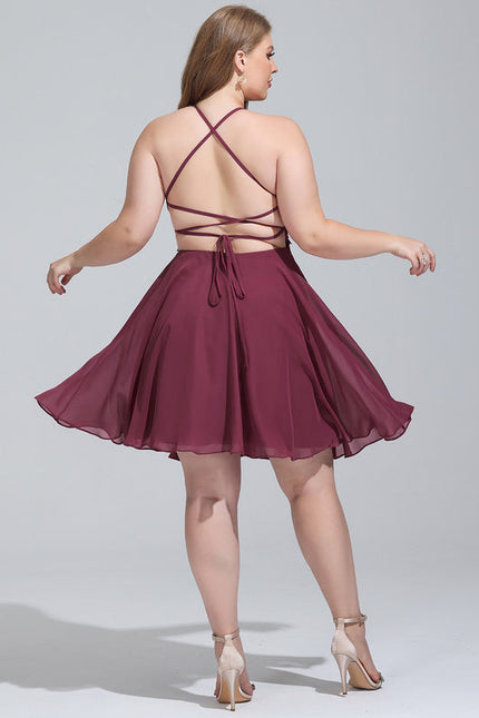 Robe Trapèze Violet Éclat - gallery 7