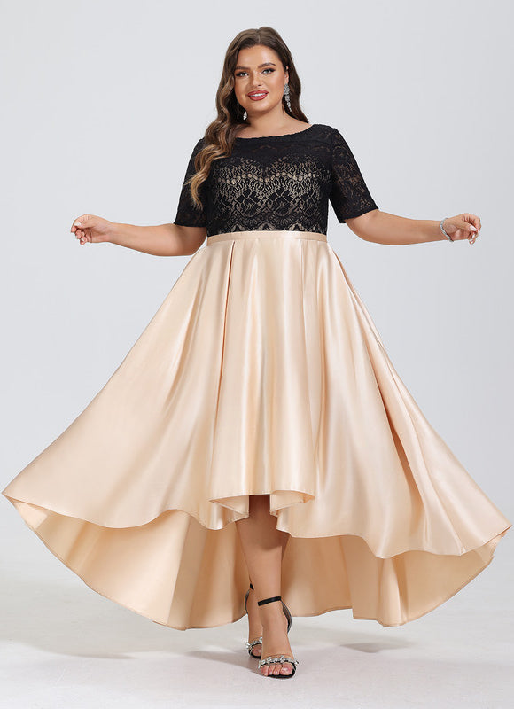Robe Trapèze Chic Satiné - gallery 7