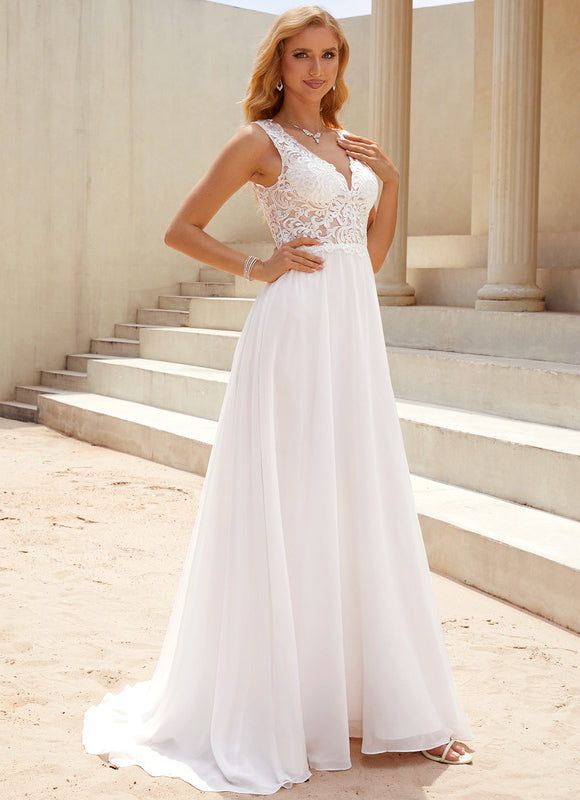 Robe Trapèze Éthérée Satinée - gallery 7