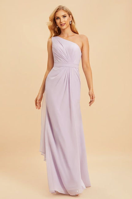 Robe Trapèze Asymétrique Beige - gallery 7