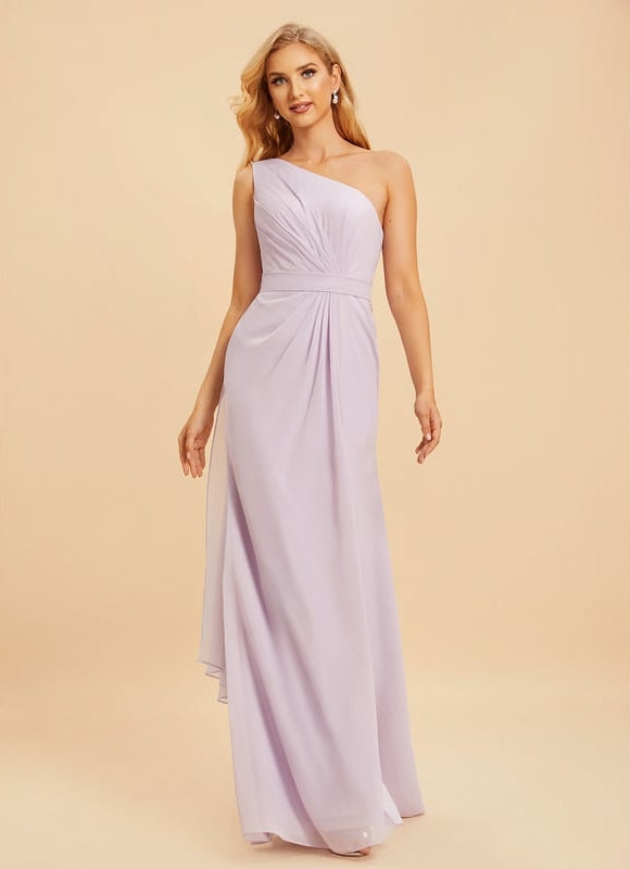 Robe Trapèze Asymétrique Beige - gallery 7