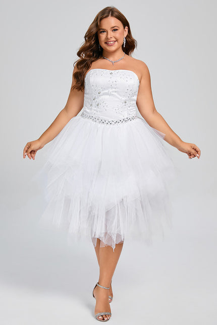 Robe Trapèze Lueur De Paillettes - gallery 9