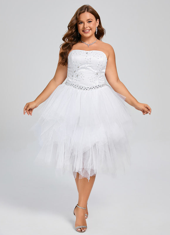 Robe Trapèze Lueur De Paillettes - gallery 9
