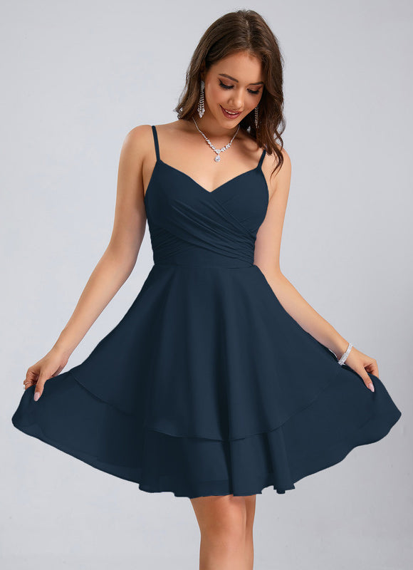 Robe Trapèze Marine Éthérée - gallery 6