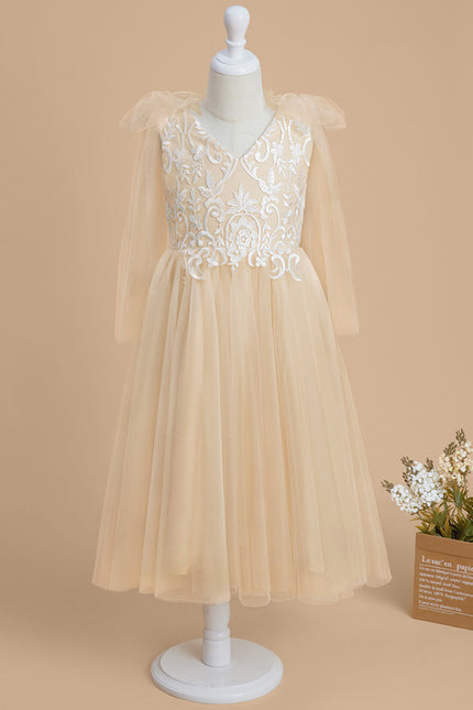 Robe Trapèze Tulle Écru