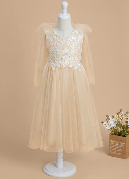 Robe Trapèze Tulle Écru