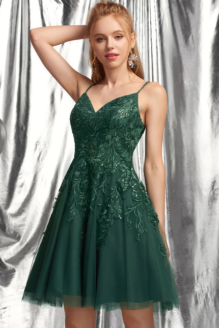 Robe Trapèze Tulle Noire - gallery 2