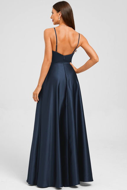 Robe Trapeze Satin - gallery 1