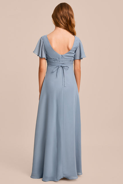Robe Trapèze Vert Doux Éclat - gallery 5