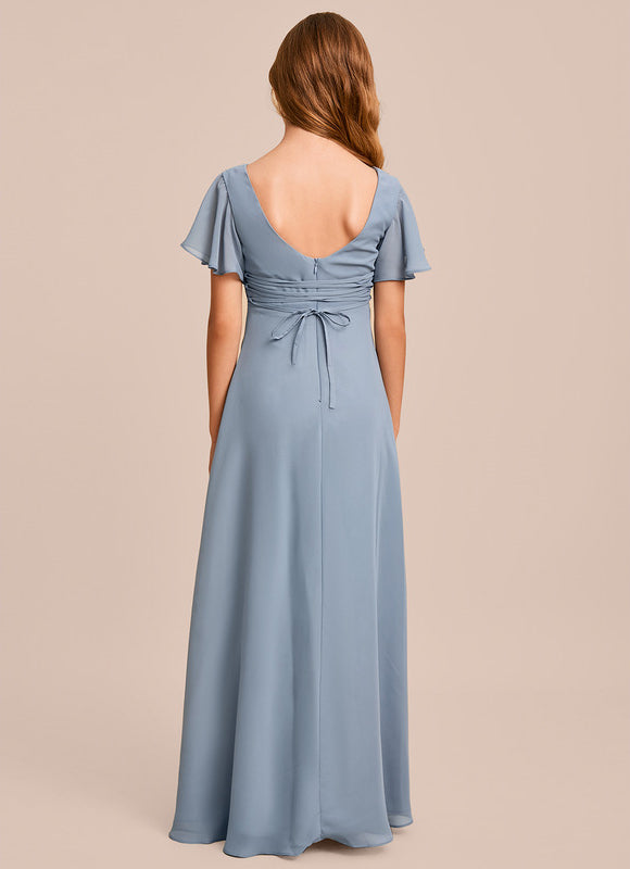 Robe Trapèze Vert Doux Éclat - gallery 5