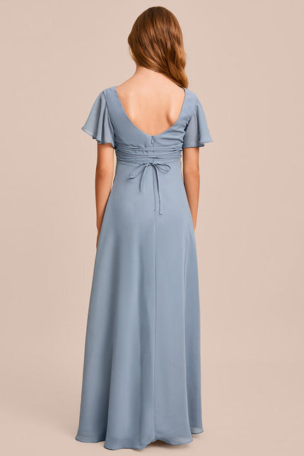 Robe Trapèze Vert Doux Éclat - gallery 5