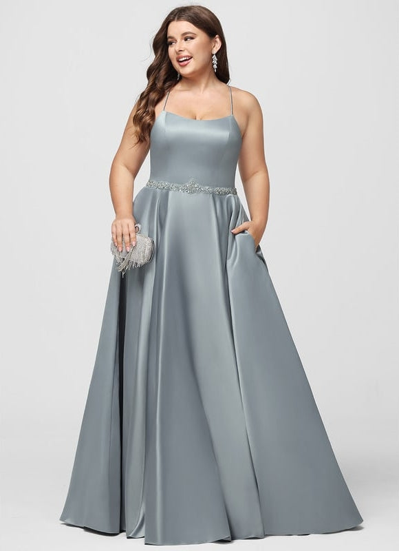 Robe Trapèze Satin Éclat Élégant - gallery 7