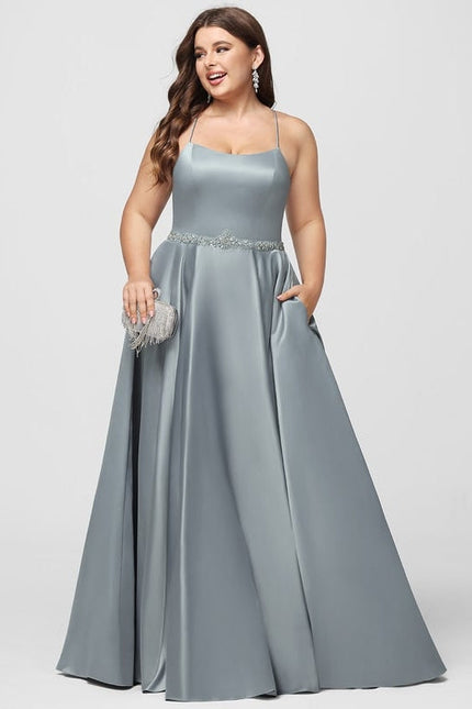 Robe Trapèze Satin Éclat Élégant - gallery 7