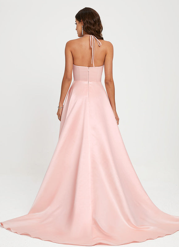 Robe Trapèze Satin Royal - gallery 1