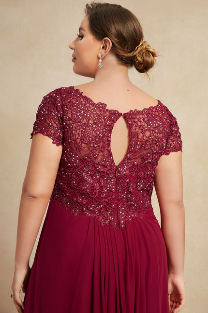 Robe Trapèze Rouge Velours Chic - gallery 8
