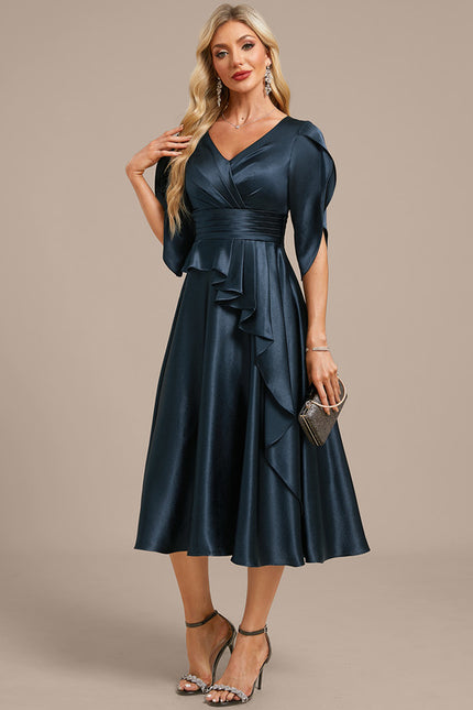 Robe Trapèze Vaporeuse Émeraude - gallery 3