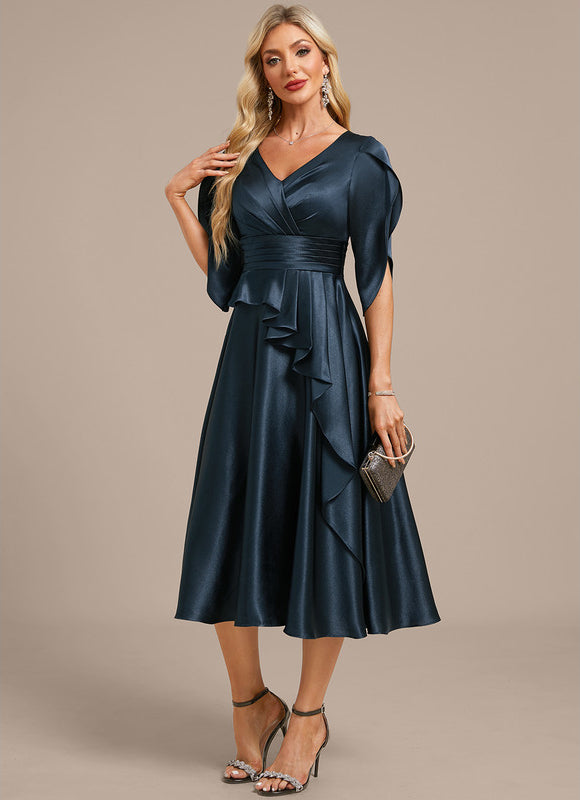 Robe Trapèze Vaporeuse Émeraude - gallery 3