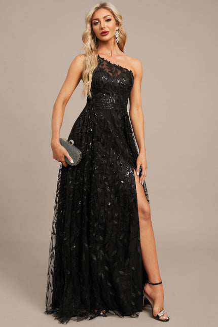 Robe Trapèze Noir Étoilé - gallery 5