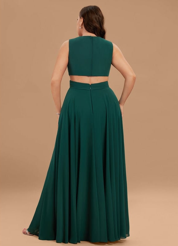 Robe Trapèze Élégante Mousseline - gallery 9