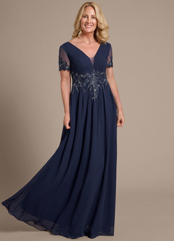 Robe Trapèze Nuit Élégante - gallery 2