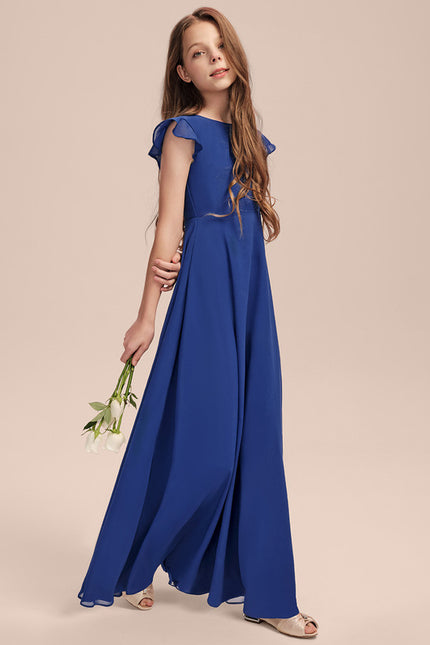 Robe Trapèze Bleu Doux Éclat - gallery 3