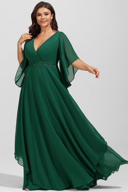 Robe Trapèze Émeraude Envolée - gallery 8