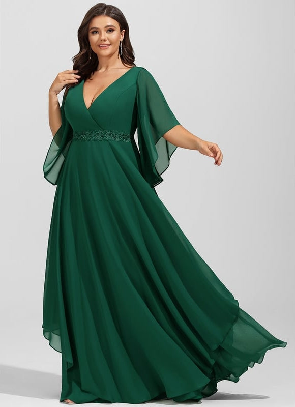 Robe Trapèze Émeraude Envolée - gallery 8