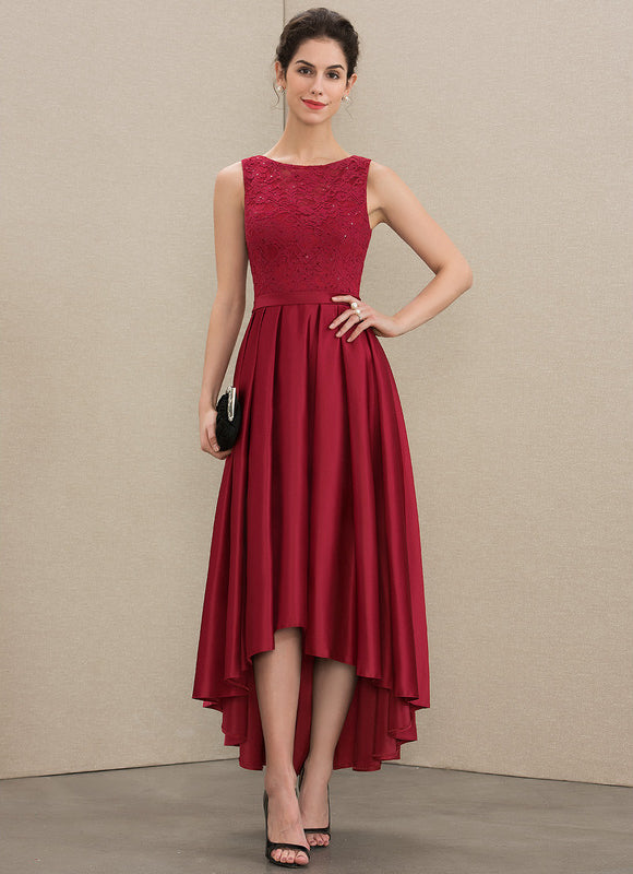 Robe Trapèze Éclat Rouge Velours - gallery 3