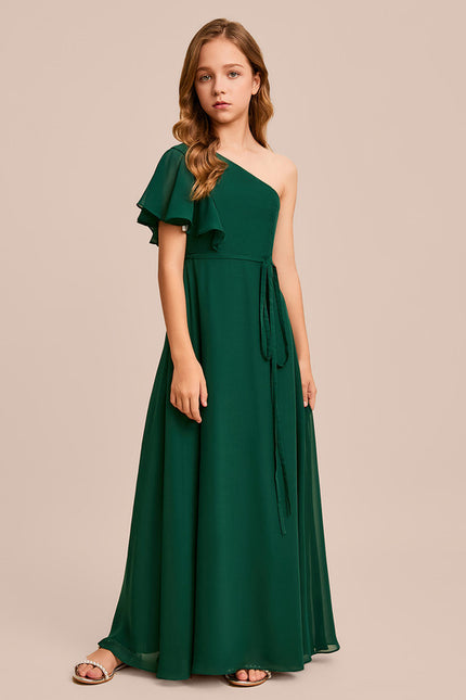 Robe Trapèze Verte Évanescente
