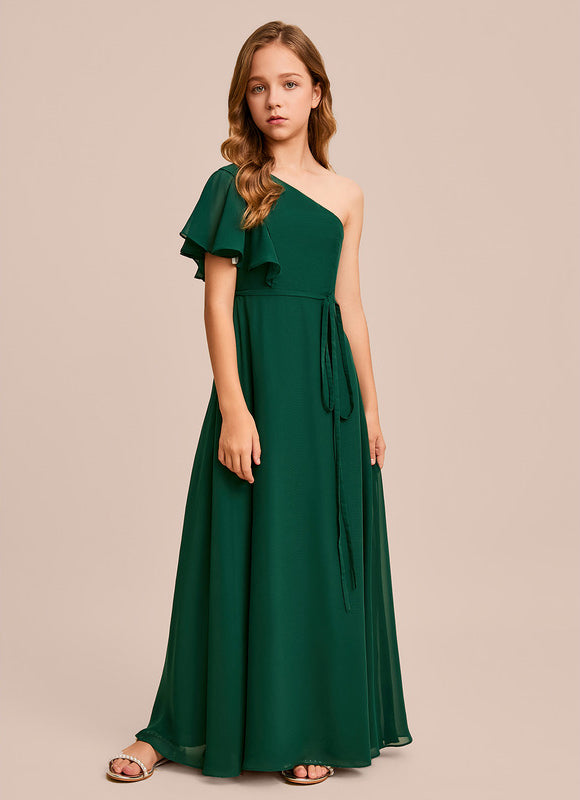 Robe Trapèze Verte Évanescente