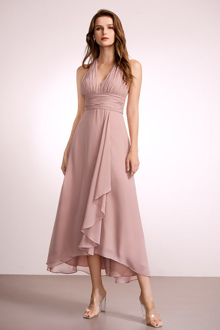 Robe Trapèze Aérienne Vert Pâle - gallery 1
