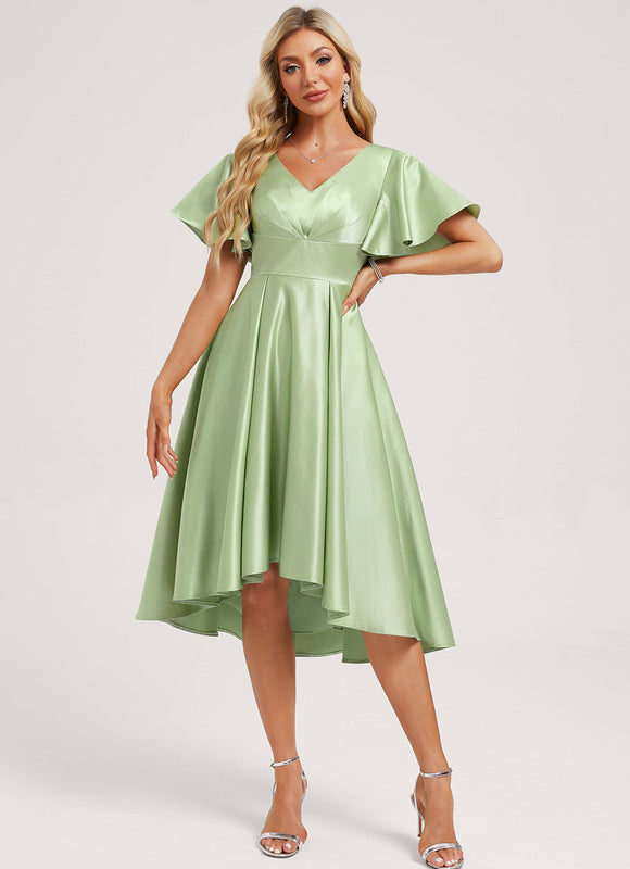 Robe Trapèze Vert Pastel Chic
