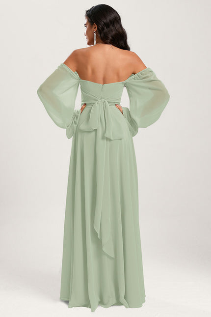 Robe Trapèze Sereine Vert - gallery 9