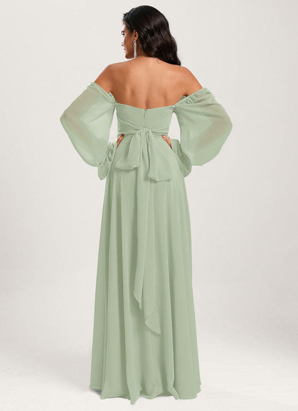 Robe Trapèze Sereine Vert - gallery 9