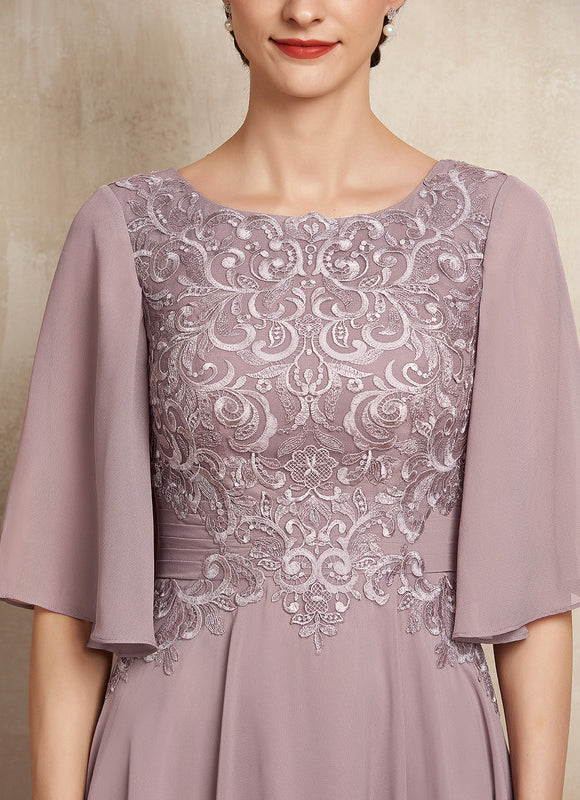 Robe Trapèze Lilas Élégant - gallery 7